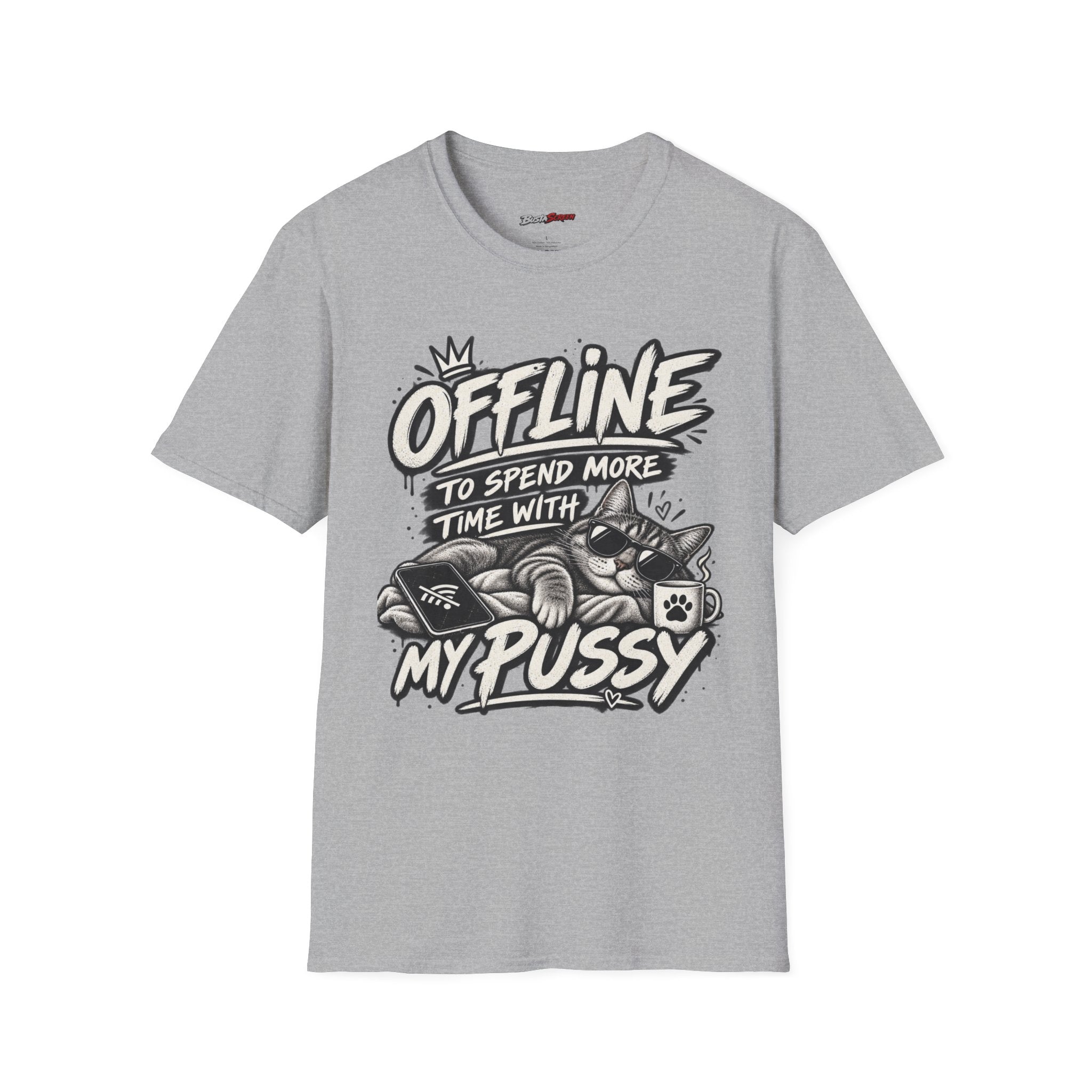 Offline to Spend More Time With My Cat T-Shirt