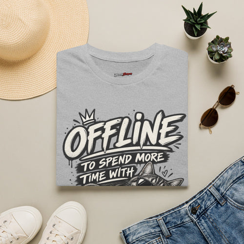 Offline to Spend More Time With My Cat T-Shirt