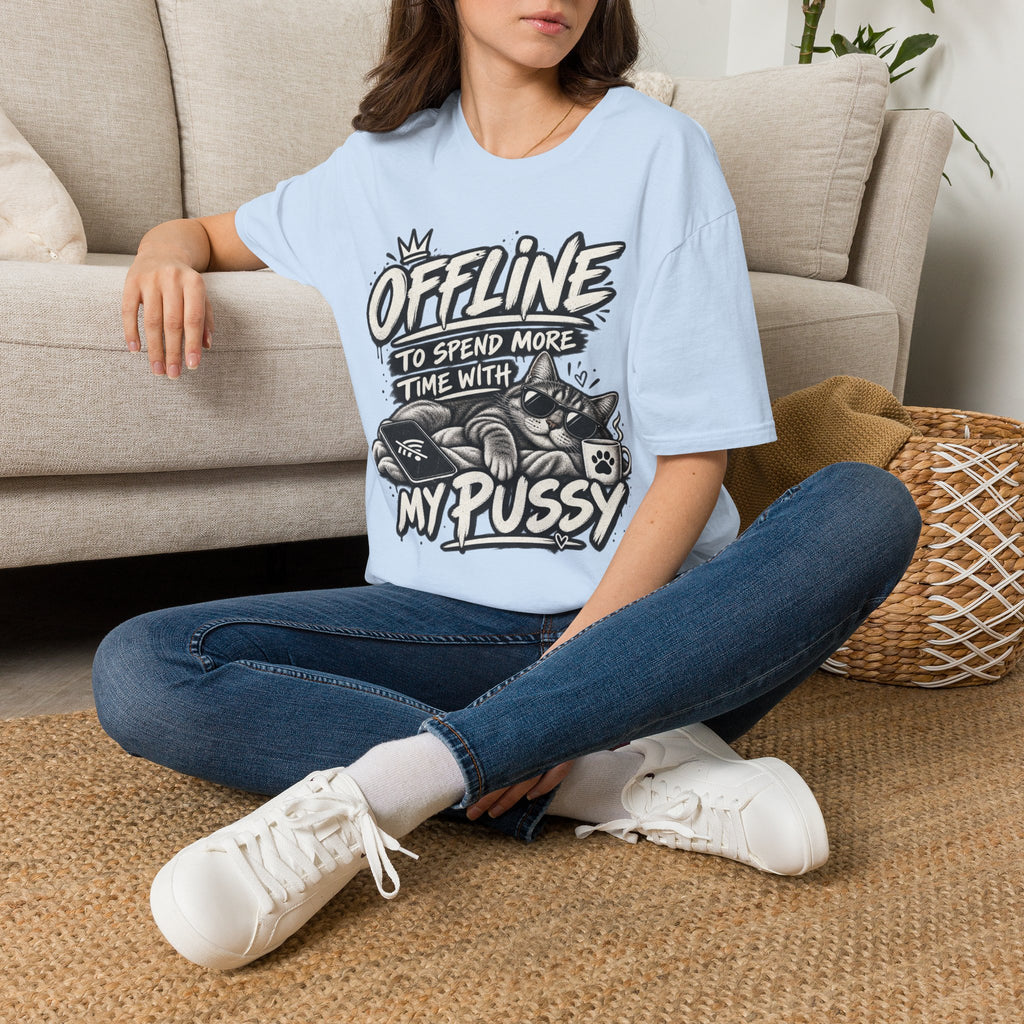 Offline to Spend More Time With My Cat T-Shirt
